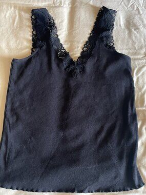 POLO Ralph Lauren Black Sleeveless V-Neck Top – Size XL 🖤